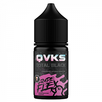 Купить Ароматизатор QVKS TOTAL BLACK KONSTRUKT "Виноград Асаи Базилик" (на 30мл) Ароматизатор QVKS TOTAL BLACK KONSTRUKT "Виноград Асаи Базилик" (на 30мл)